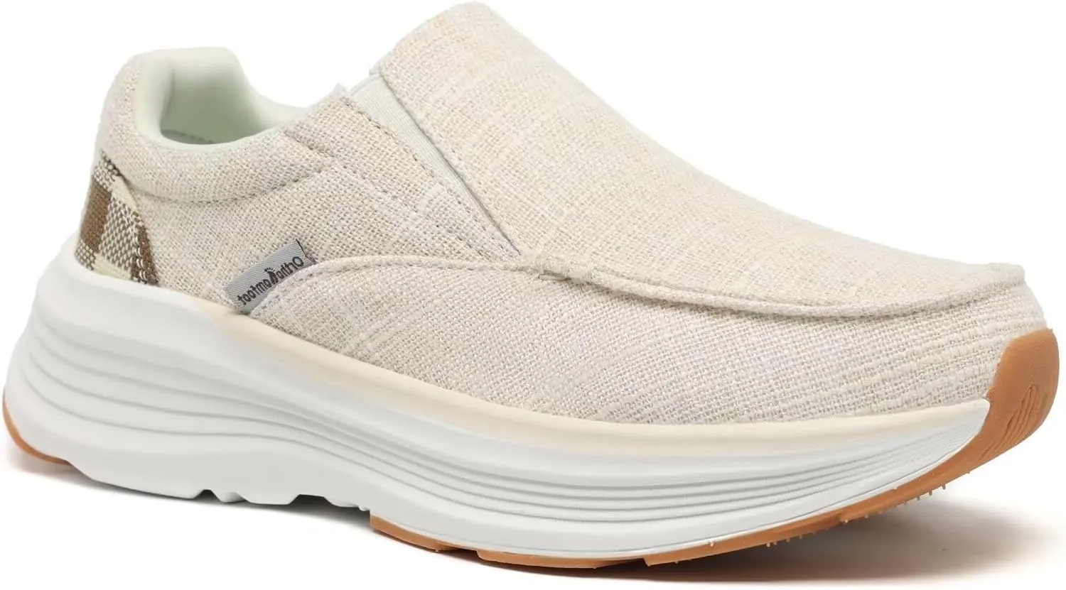 OrthoComfoot Women's Orthopedic Slip-On Loafers Walking Shoes: Comfortable Plantar Fasciitis Loafers with Arch Support for Flat Feet, Casual Orthotic Shoes for Foot and Heel Pain Relief