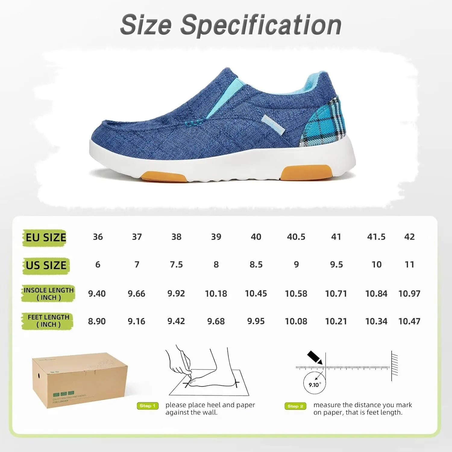 OrthoComfoot Women's Orthopedic Slip-On Loafers Walking Shoes: Comfortable Plantar Fasciitis Loafers with Arch Support for Flat Feet, Casual Orthotic Shoes for Foot and Heel Pain Relief