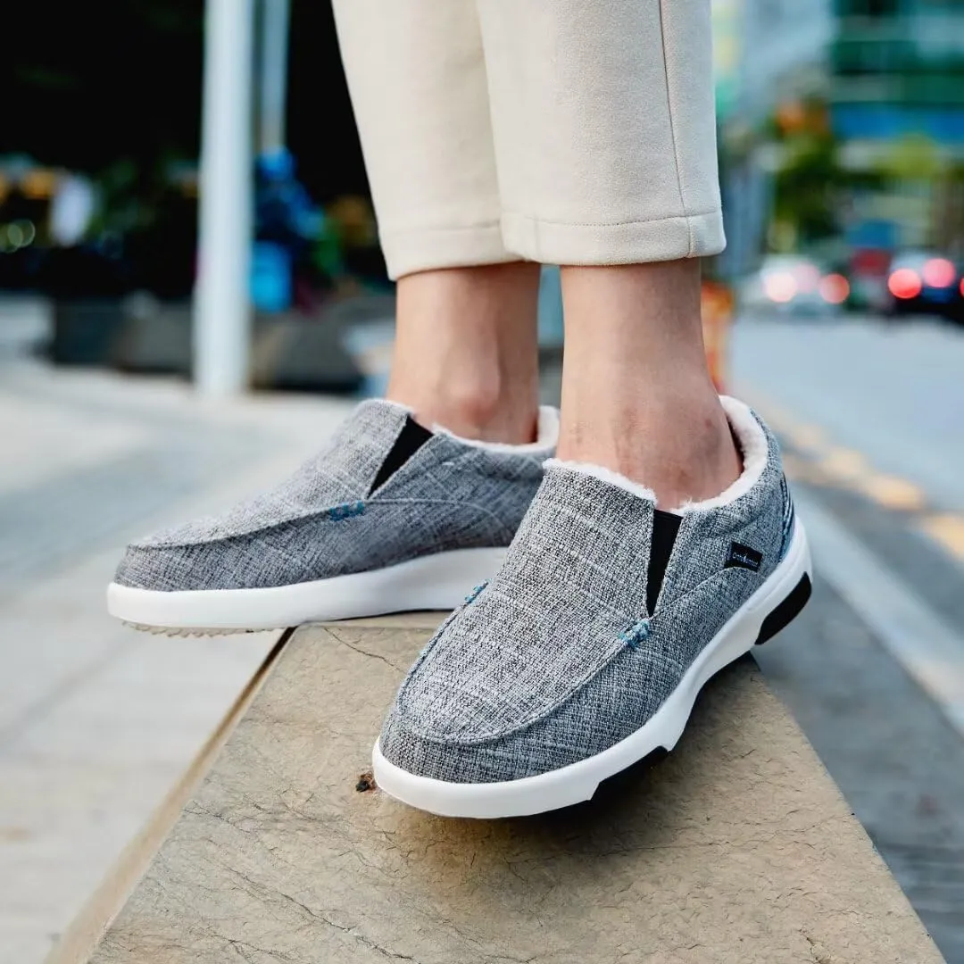OrthoComfoot Women's Orthopedic Slip-On Loafers Walking Shoes: Comfortable Plantar Fasciitis Loafers with Arch Support for Flat Feet, Casual Orthotic Shoes for Foot and Heel Pain Relief