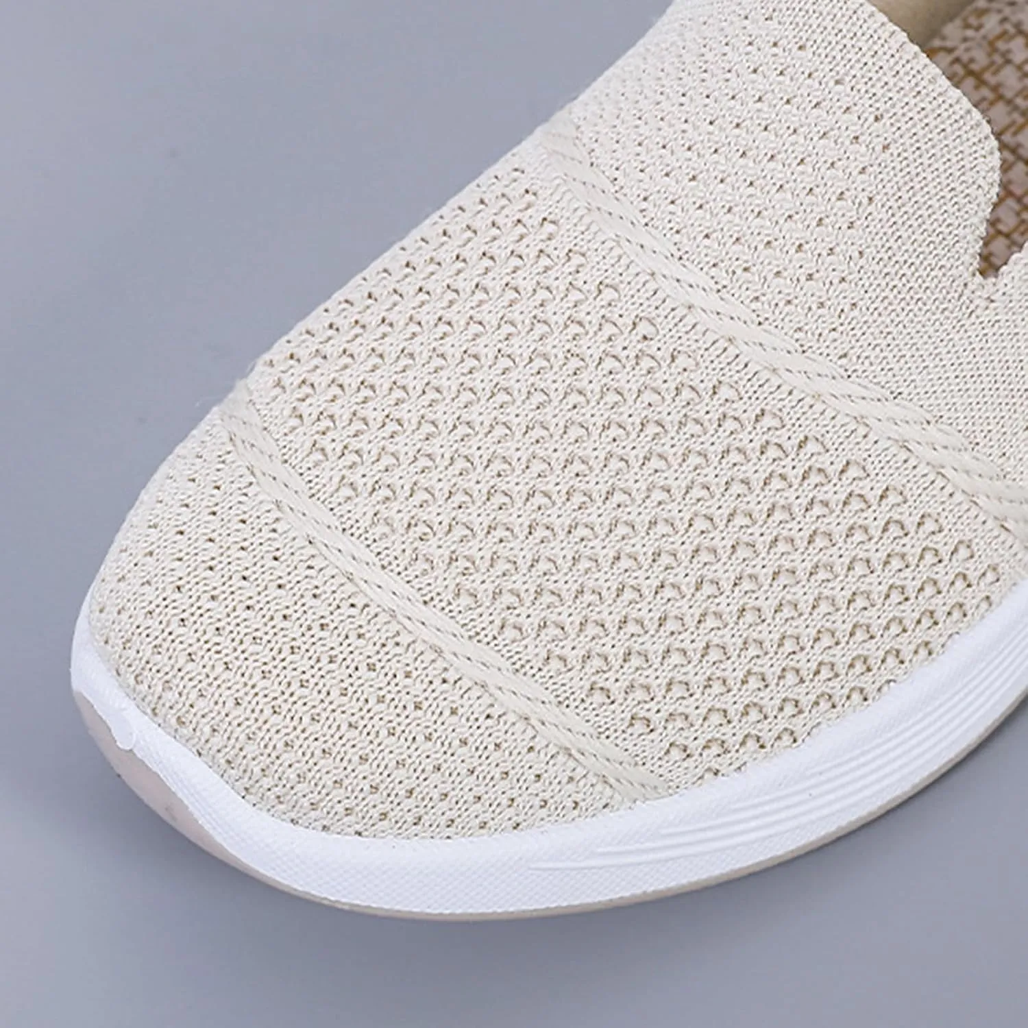Orthopedic Breathable Slip on Shoes for Women Lightweight Arch Support Sneakers Diabetic Memory Foam Shoes Comfortable Mesh Sandals