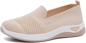 Orthopedic Breathable Slip on Shoes for Women Lightweight Arch Support Sneakers Diabetic Memory Foam Shoes Comfortable Mesh Sandals