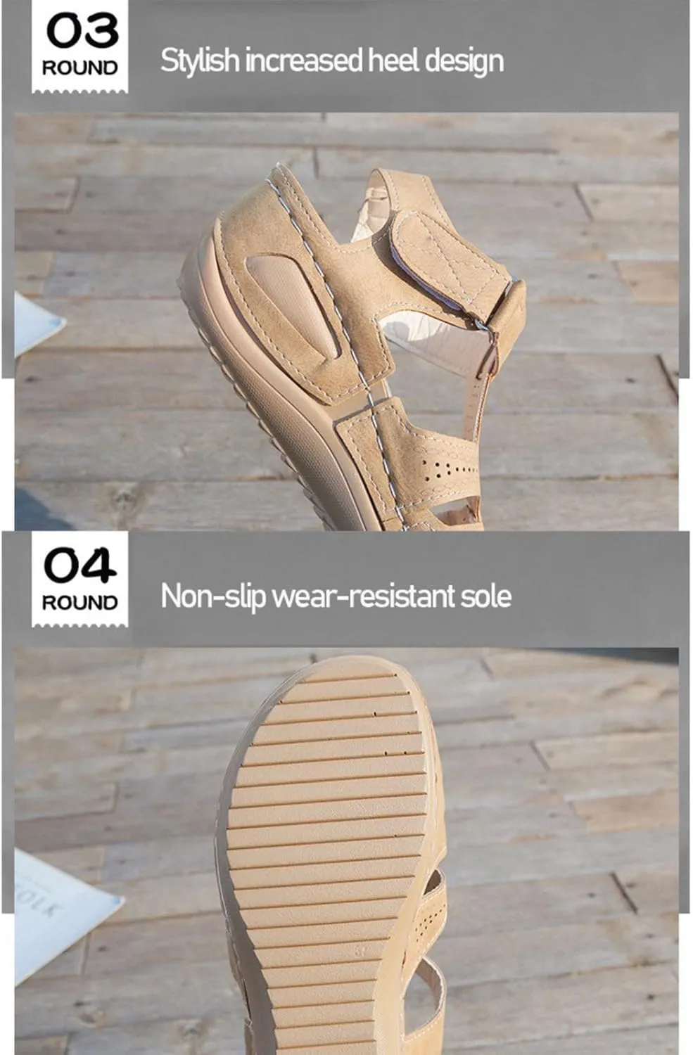 Orthopedic Sandals for Women Sandals Closed Toe Wedge Shoes Dressy Summer Beach Slides Walking Flip Flops for Women Ankle Strap Slip On Platform Sandals Comfortable Womens Orthopedic Sandal