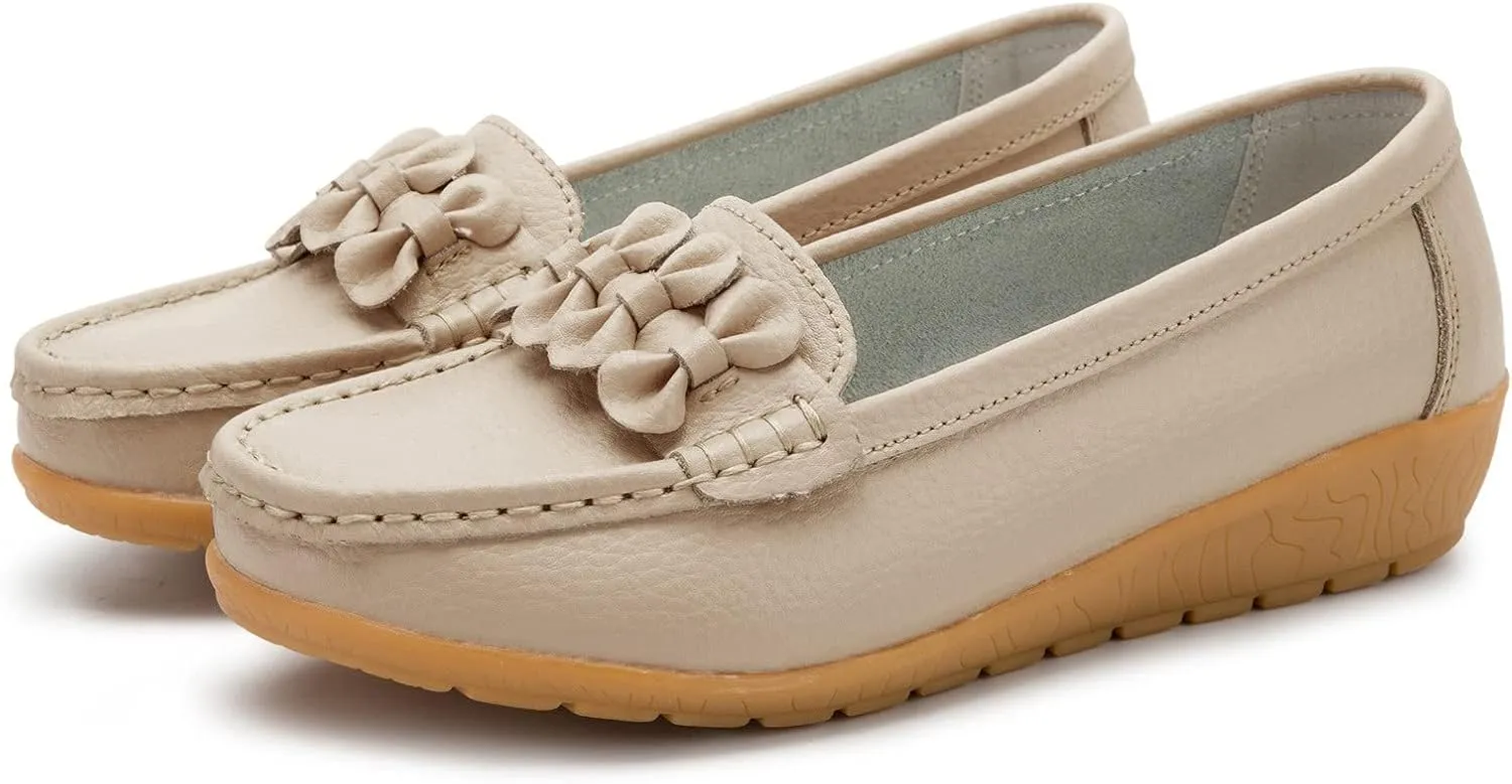 Orthopedic Slip-On Loafers for Women Comfort Dressy Flat Loafers Soft Walking Driving Shoes Business Casual Shoes