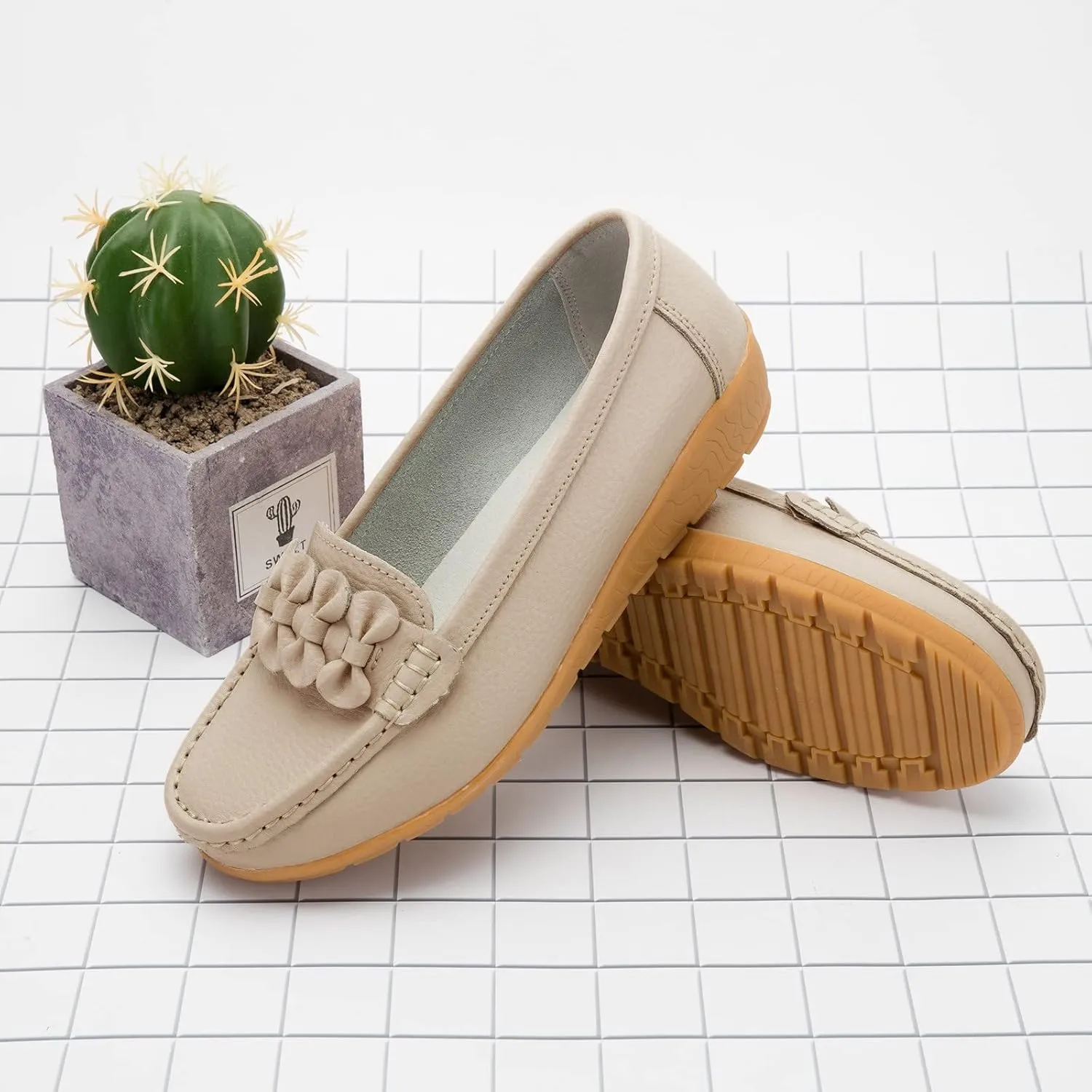 Orthopedic Slip-On Loafers for Women Comfort Dressy Flat Loafers Soft Walking Driving Shoes Business Casual Shoes