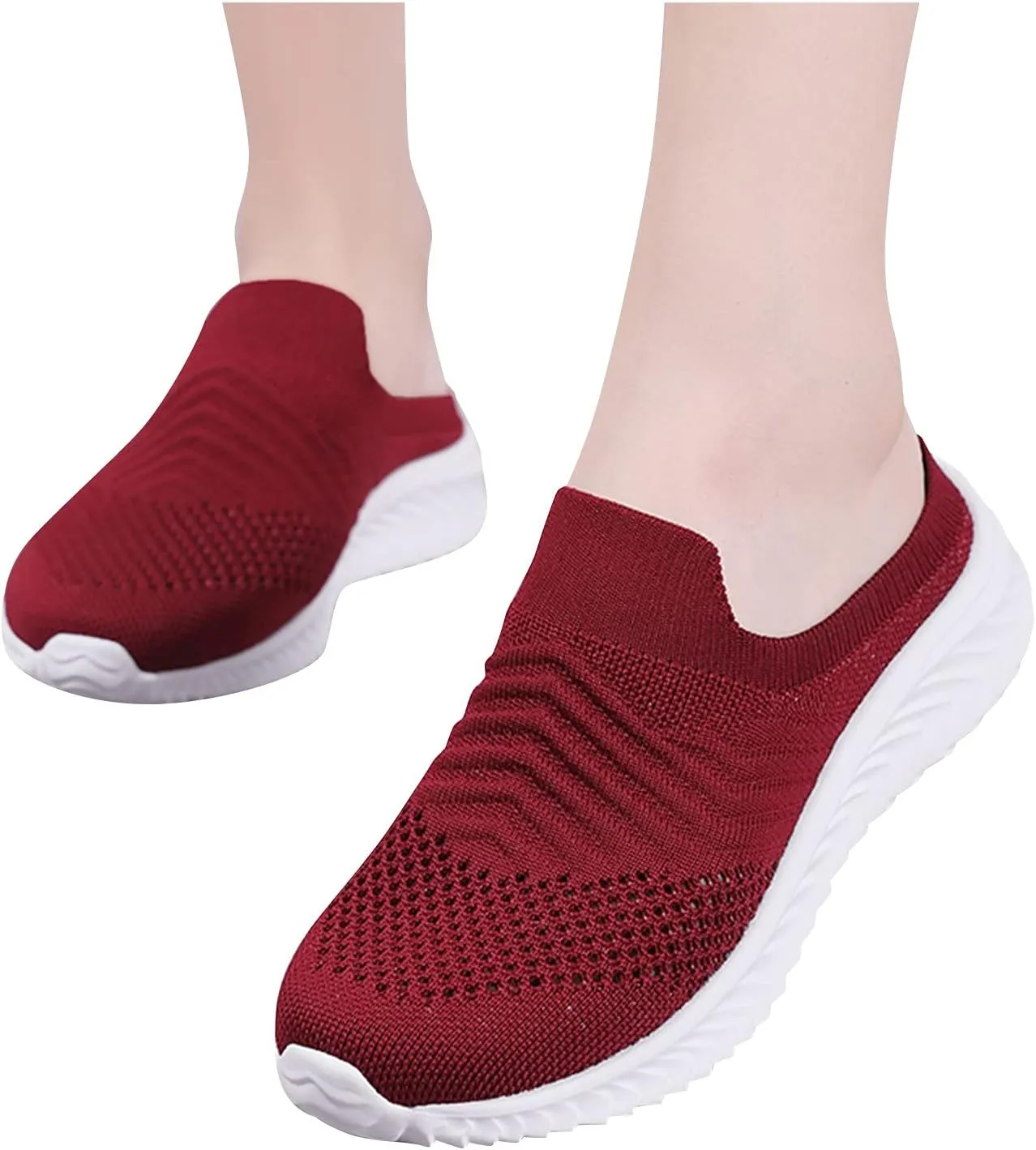 Orthopedic Slip On Shoes for Foot Pain Relief Womens Walking Sneakers with Arch Support Comfortable Casual Loafers Plantar Fasciitis Diabetic Feet