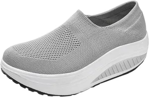 Orthopedic Sneakers for Women Slip On Walking Shoes with Arch Support Comfortable Casual Loafers Plantar Fasciitis Relief Foot Pain Diabetic Swollen Feet