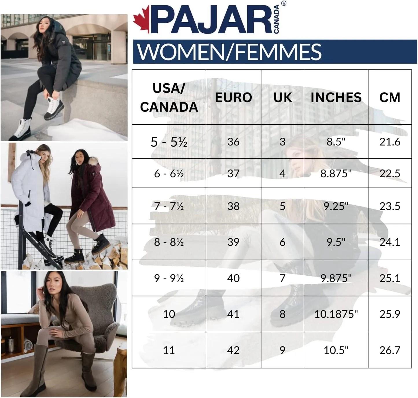 PAJAR Foxtrot Women's Exotic Fox Fur Boots - Winter Snow - Genuine Fox Fur Made In Italy