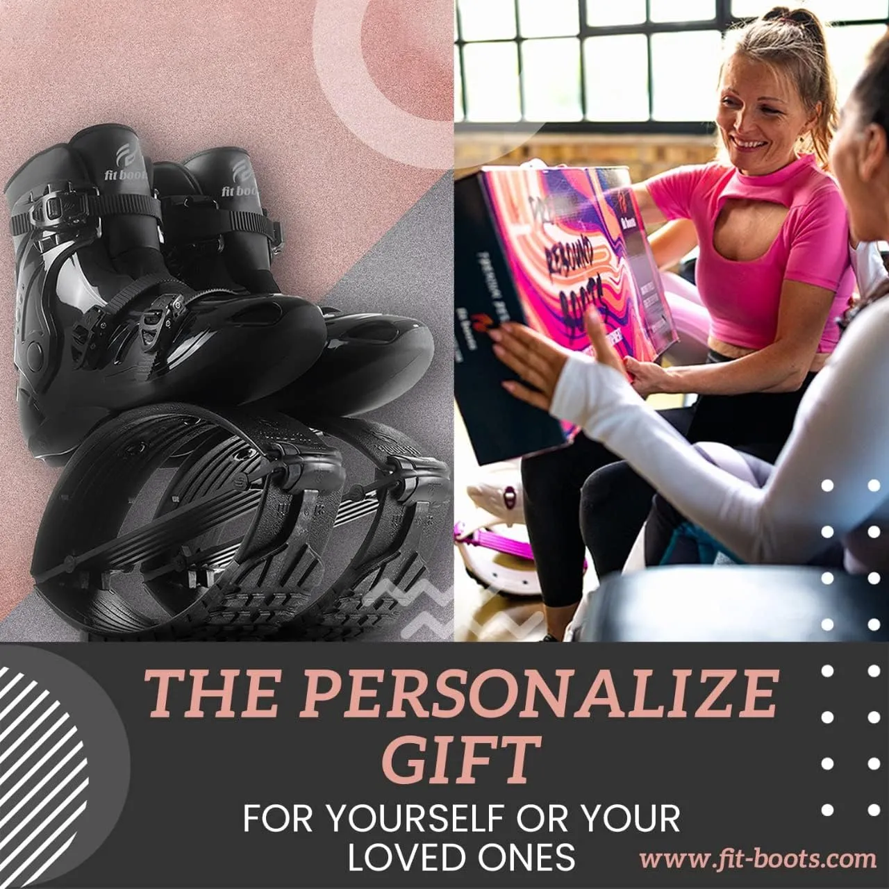 Premium Low Impact Rebound Shoe Fits kangoo Jumps for Extra Calorie Burn, Running, Virtual Fitness Classes