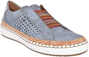 Premium Orthopedic Casual Sneaker, Casual Orthopedic Walking Shoes Arch Support Breathable Outdoor Walking Sneakers, Posture Correction Shoes (Color : Blue, Shoe Size : 8.5)