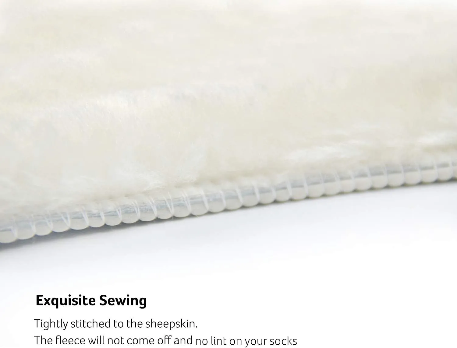 Premium Sheepskin Replacement Insoles for Women & Men, Thick Fluffy Fleece Wool Inserts for Slippers & Boots