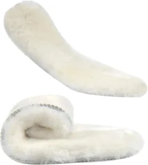 Premium Sheepskin Replacement Insoles for Women & Men, Thick Fluffy Fleece Wool Inserts for Slippers,Boots