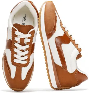 Project Cloud Fashion Sneakers for Women - Lace up Memory Foam Insole and Non-Slip Womens Shoes Dressy Casual Spring Shoes (Madison)