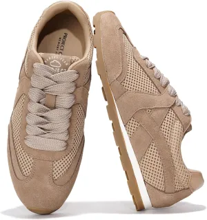Project Cloud Genuine Leather Womens Shoes – Fashion Sneakers for Women 2025 Non-Slip with Comfortable Memory Foam Insole – Stylish and Lightweight Spring Shoes for Women (Tiger)