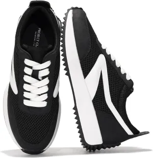 Project Cloud Womens Sneakers - Memory Foam Insole and Lightweight Spring Shoes - Non-Slip Lace Up Trendy Shoes - Fashion Sneakers for Women 2025