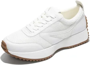 Project Cloud Womens Sneakers - Memory Foam Insole and Lightweight Spring Shoes - Non-Slip Lace Up Trendy Shoes - Fashion Sneakers for Women 2025