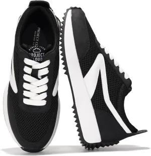 Project Cloud Womens Sneakers - Memory Foam Insole and Lightweight Spring Shoes - Non-Slip Lace Up Trendy Shoes - Fashion Sneakers for Women 2025