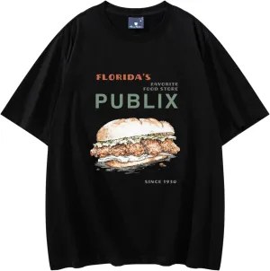 Publix Unisex T Shirt Vintage Style Shirt Food Lover Gifts Supermarket Food Shirt