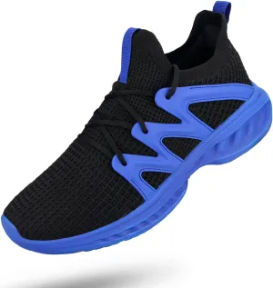 Pujcs Men's Slip on Walking Shoes Lightweight Breathable Non Slip Running Shoes Athletic Gym Tennis Shoes Sneakers for Men