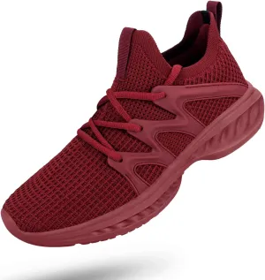 Pujcs Men's Slip on Walking Shoes Lightweight Breathable Non Slip Running Shoes Athletic Gym Tennis Shoes Sneakers for Men