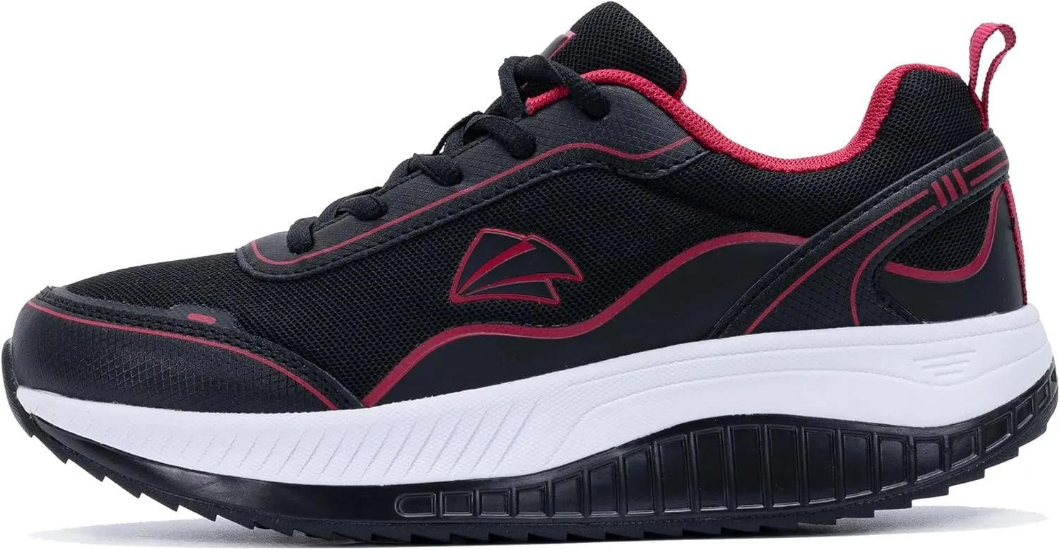 QAUPPE Womens Walking Shoes with Arch Support Wide Orthotic Athletic Sneakers Plantar Fasciitis Tennis for Heel and Foot Pain Relief