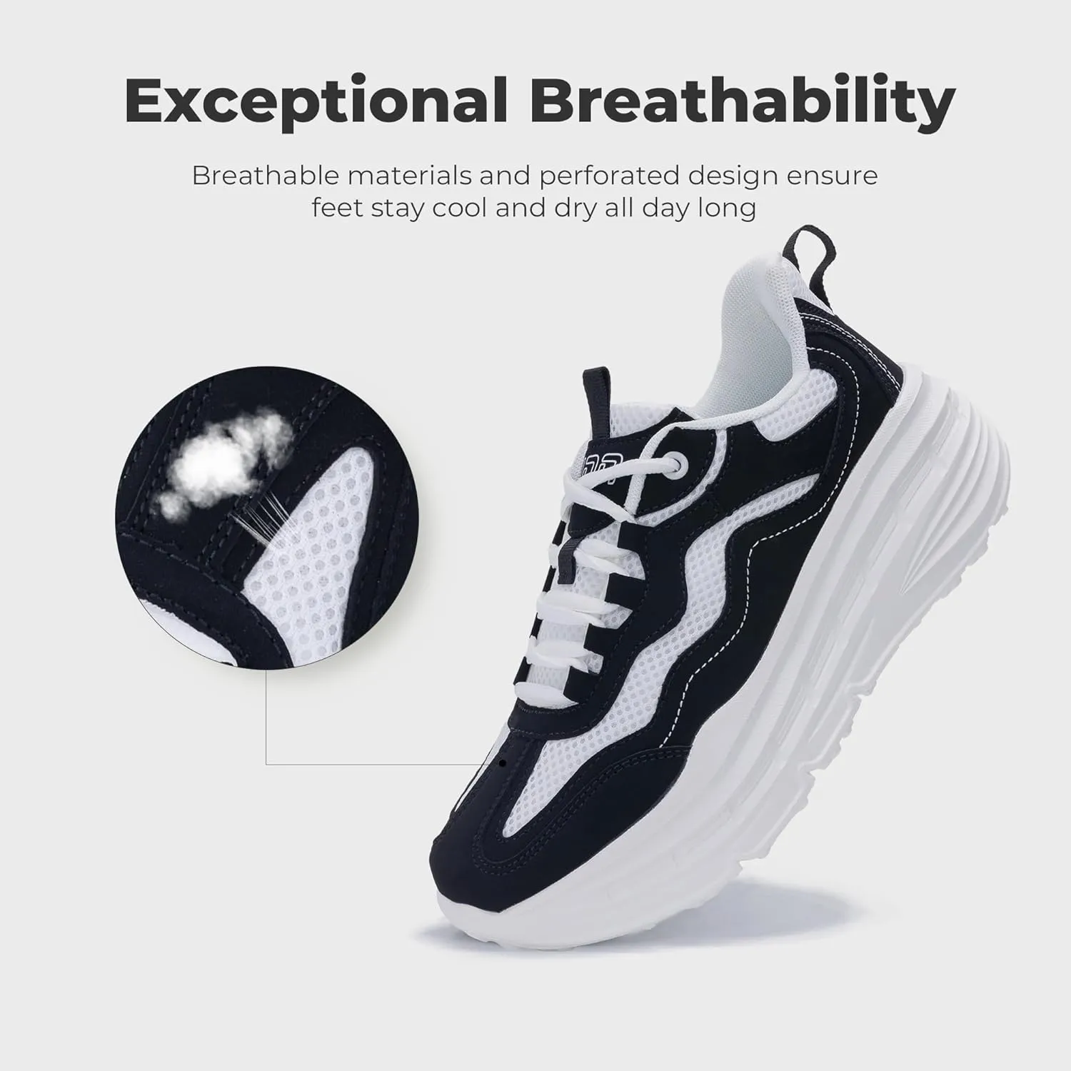 QAUPPE Womens Walking Sneakers Tennis Running Comfortable Shoes Casual Fashion Sneakers