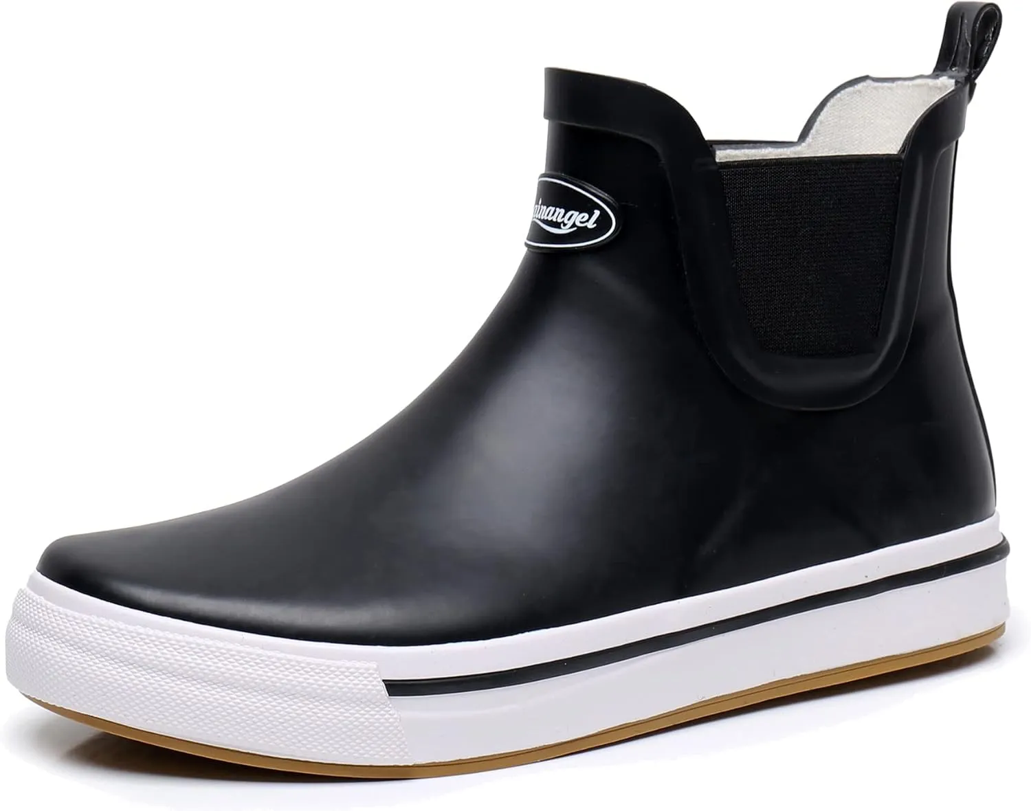 Rain Boots for Women and Men,Unisex Ankle Rain Shoes Anti-Slipping Rainboots with Comfortable Lightweight Garden Rubber Rain Boot and Outdoor Work Shoes,Waterproof Fishing Deck Boots