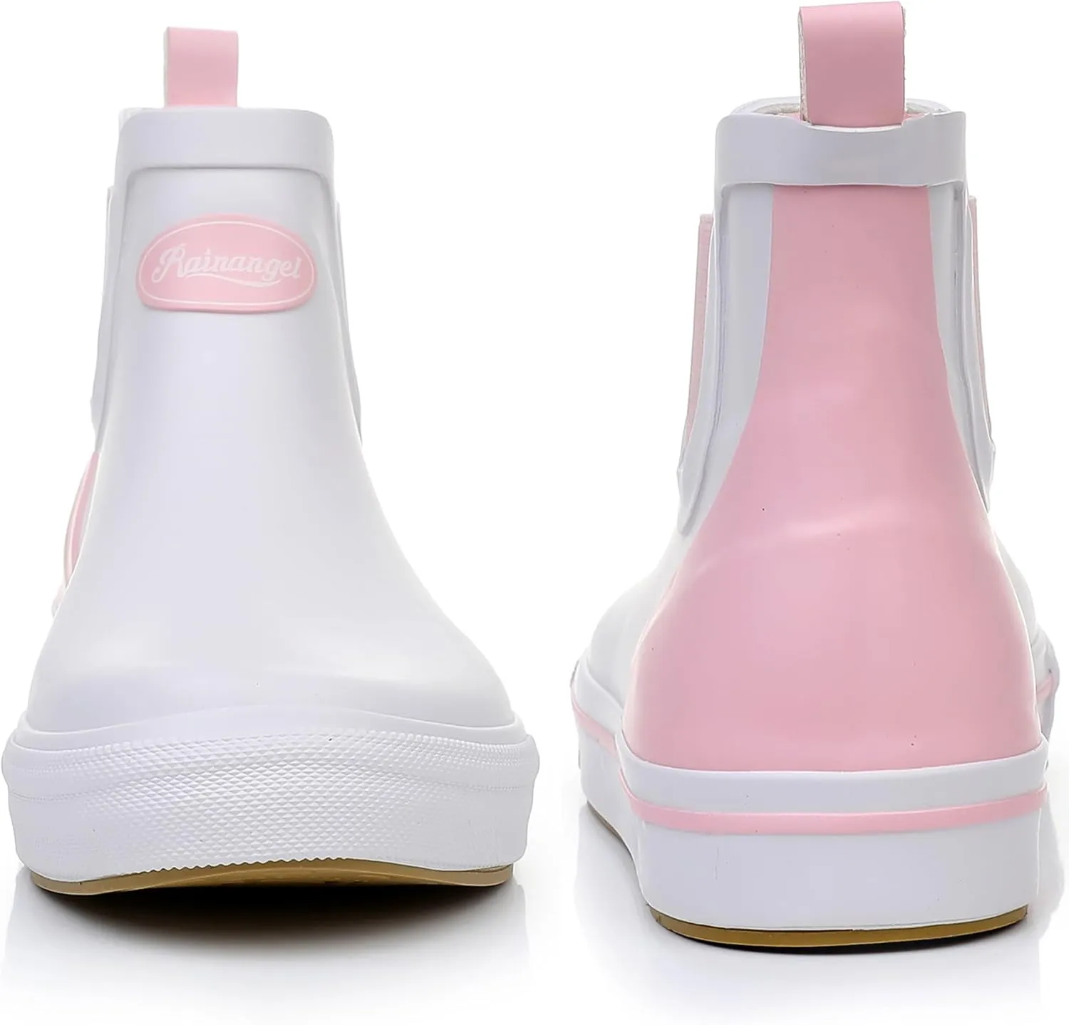 Rain Boots for Women and Men,Unisex Ankle Rain Shoes Anti-Slipping Rainboots with Comfortable Lightweight Garden Rubber Rain Boot and Outdoor Work Shoes,Waterproof Fishing Deck Boots