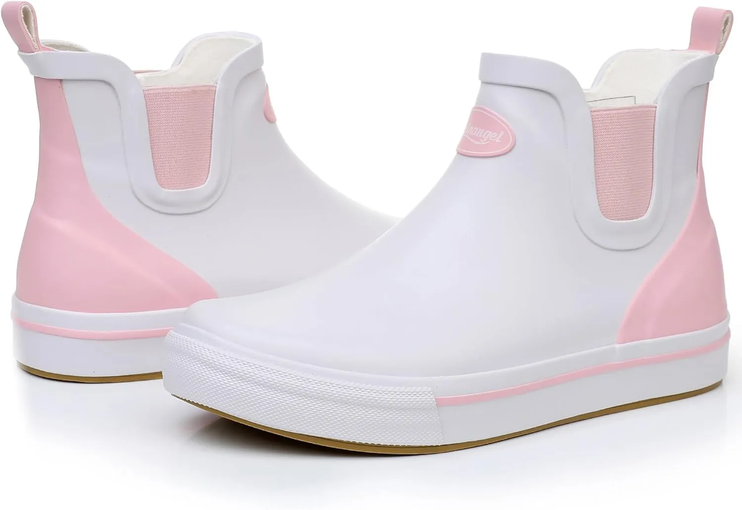 Rain Boots for Women and Men,Unisex Ankle Rain Shoes Anti-Slipping Rainboots with Comfortable Lightweight Garden Rubber Rain Boot and Outdoor Work Shoes,Waterproof Fishing Deck Boots