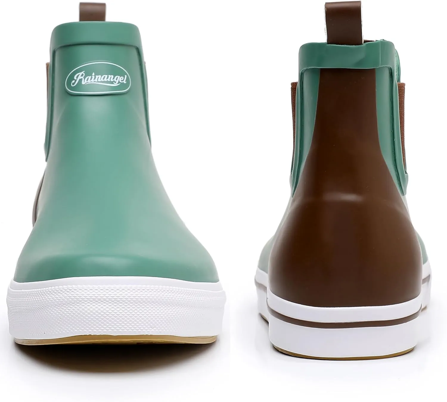 Rain Boots for Women and Men,Unisex Ankle Rain Shoes Anti-Slipping Rainboots with Comfortable Lightweight Garden Rubber Rain Boot and Outdoor Work Shoes,Waterproof Fishing Deck Boots