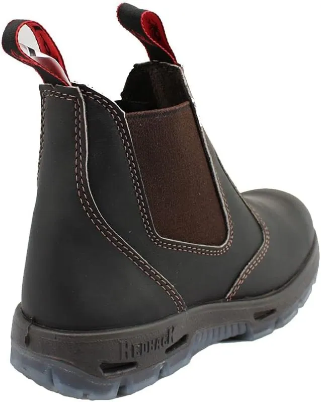 Red Back Boots USBOK Dark Brown Steel Toe Size 8.5 U