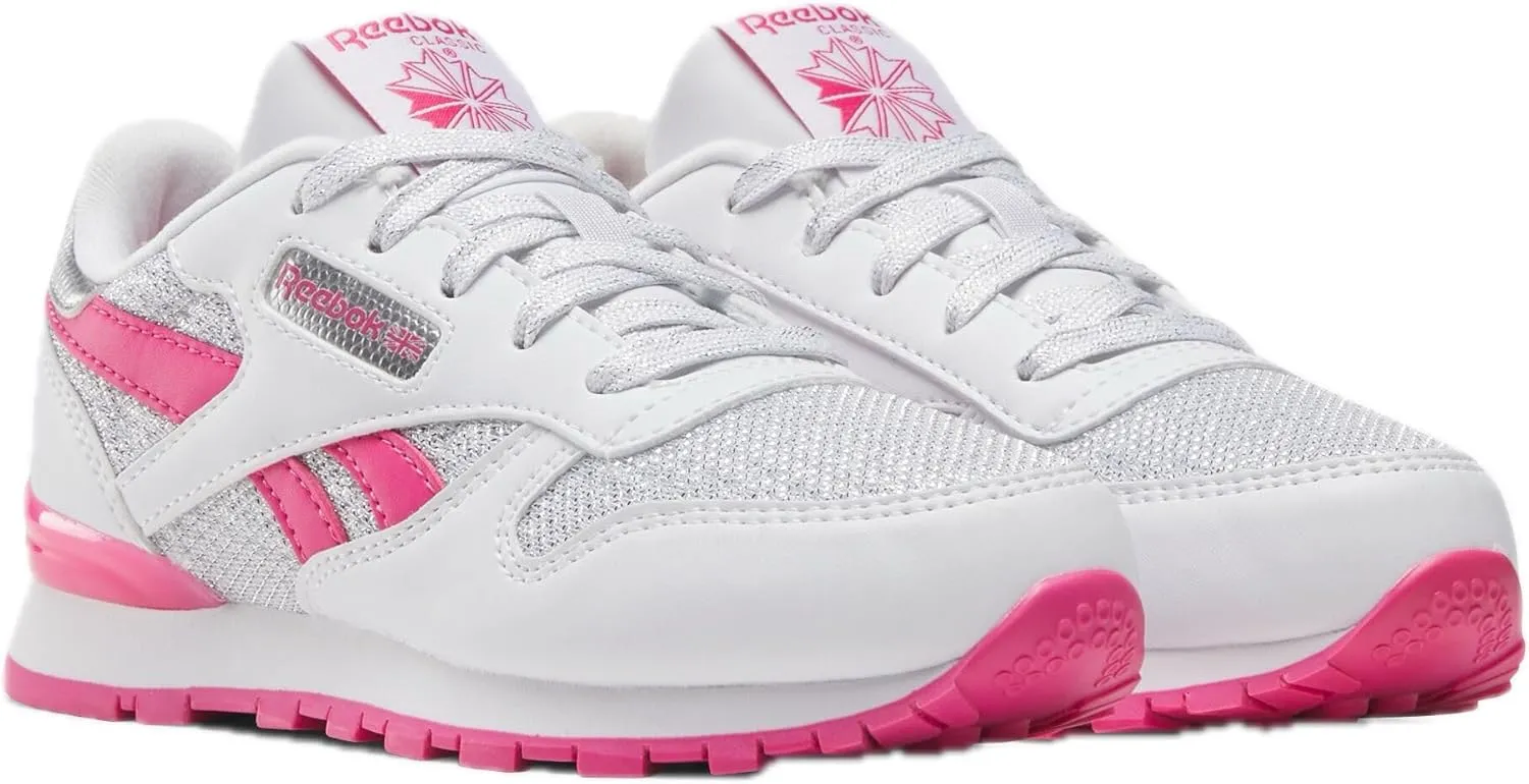 Reebok Girl's Classic Leather Step N' Flash Sneaker