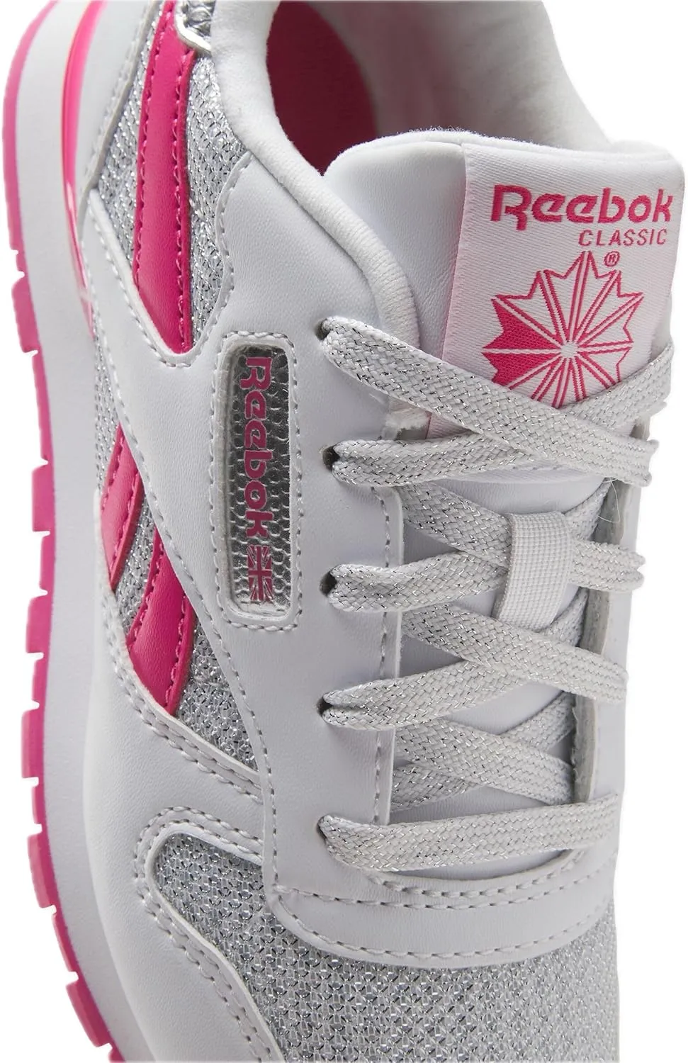 Reebok Girl's Classic Leather Step N' Flash Sneaker