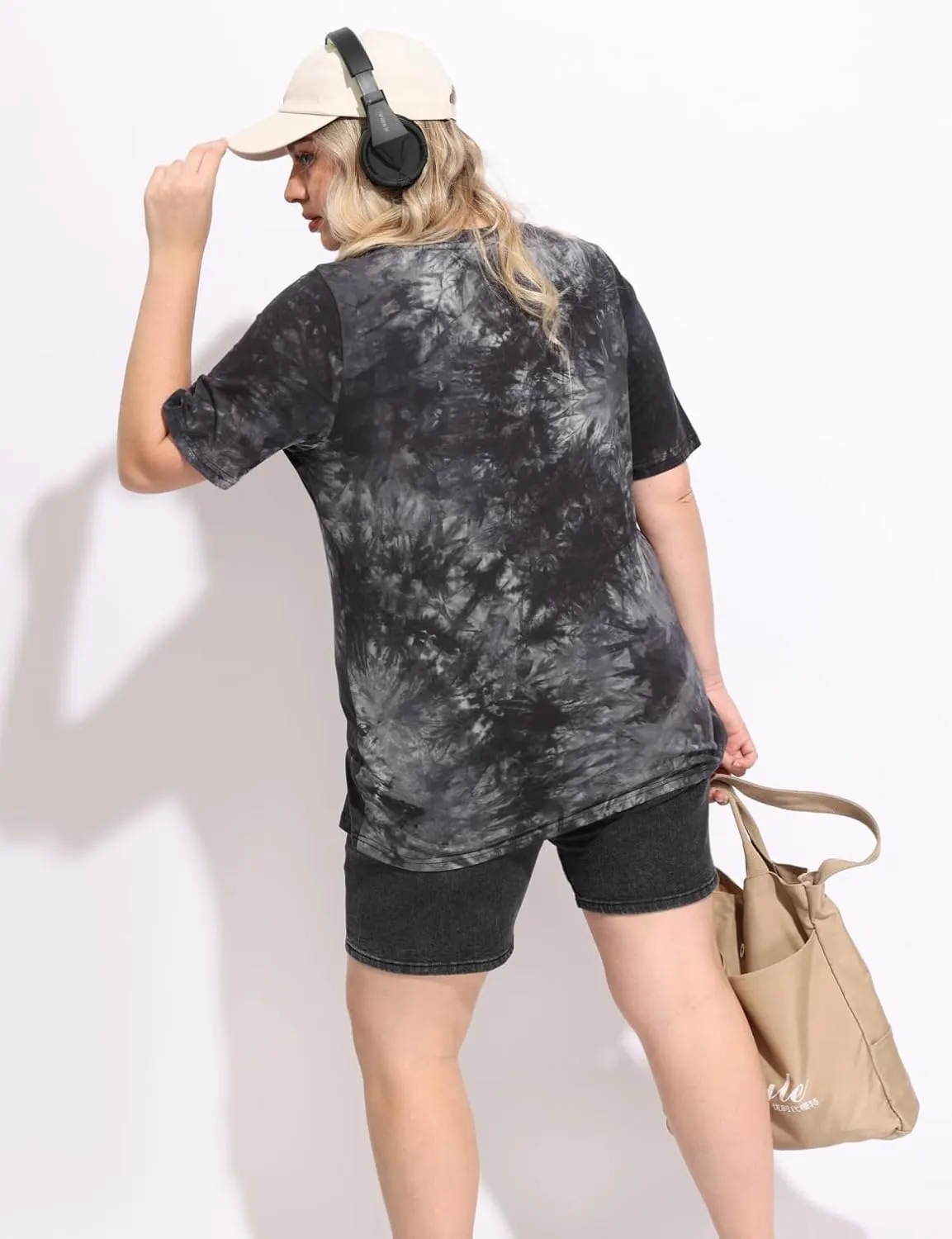 RITERA Women's Plus Size Crewneck Tops Short Sleeve Oversized T Shirt for Women Spring Summer XL 5XL