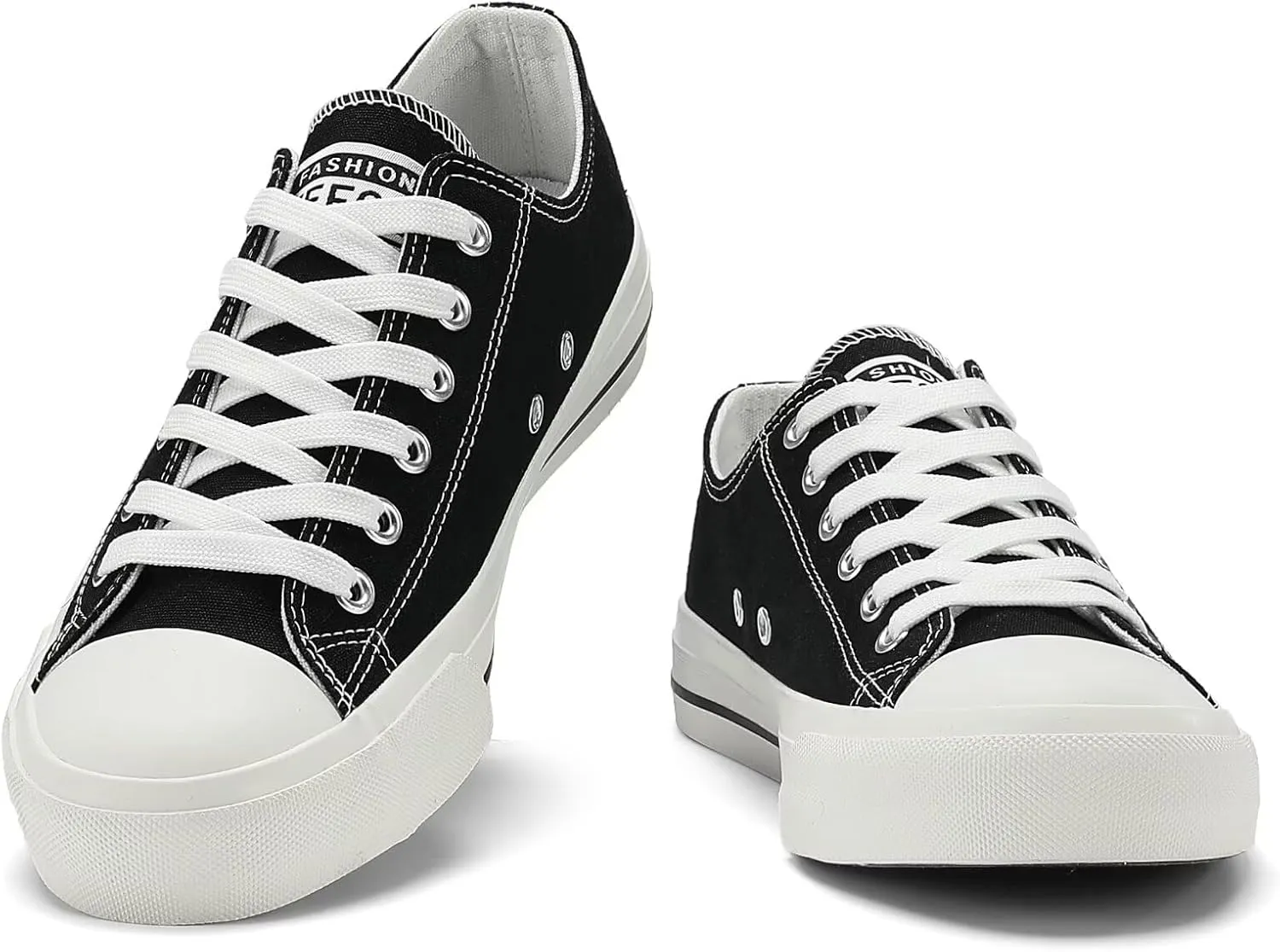 Rorbte Womens Canvas Sneakers for Women Classic Low Top Lace Up Canvas Shoes Womens Fashion Tennis Canvas Shoes Casual Comfortable for Walking
