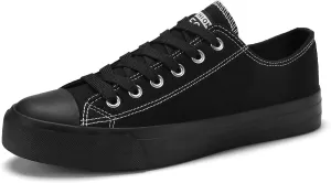 Rorbte Womens Canvas Sneakers for Women Classic Low Top Lace Up Canvas Shoes Womens Fashion Tennis Canvas Shoes Casual Comfortable for Walking