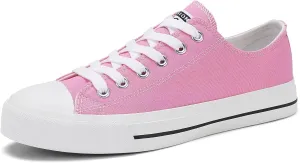 Rorbte Womens Canvas Sneakers for Women Classic Low Top Lace Up Canvas Shoes Womens Fashion Tennis Canvas Shoes Casual Comfortable for Walking