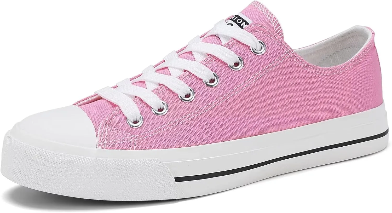 Rorbte Womens Canvas Sneakers for Women Classic Low Top Lace Up Canvas Shoes Womens Fashion Tennis Canvas Shoes Casual Comfortable for Walking