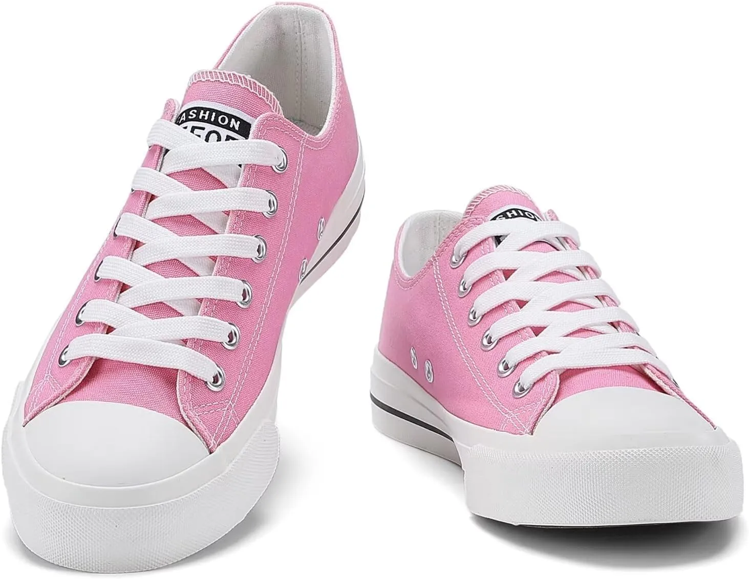 Rorbte Womens Canvas Sneakers for Women Classic Low Top Lace Up Canvas Shoes Womens Fashion Tennis Canvas Shoes Casual Comfortable for Walking