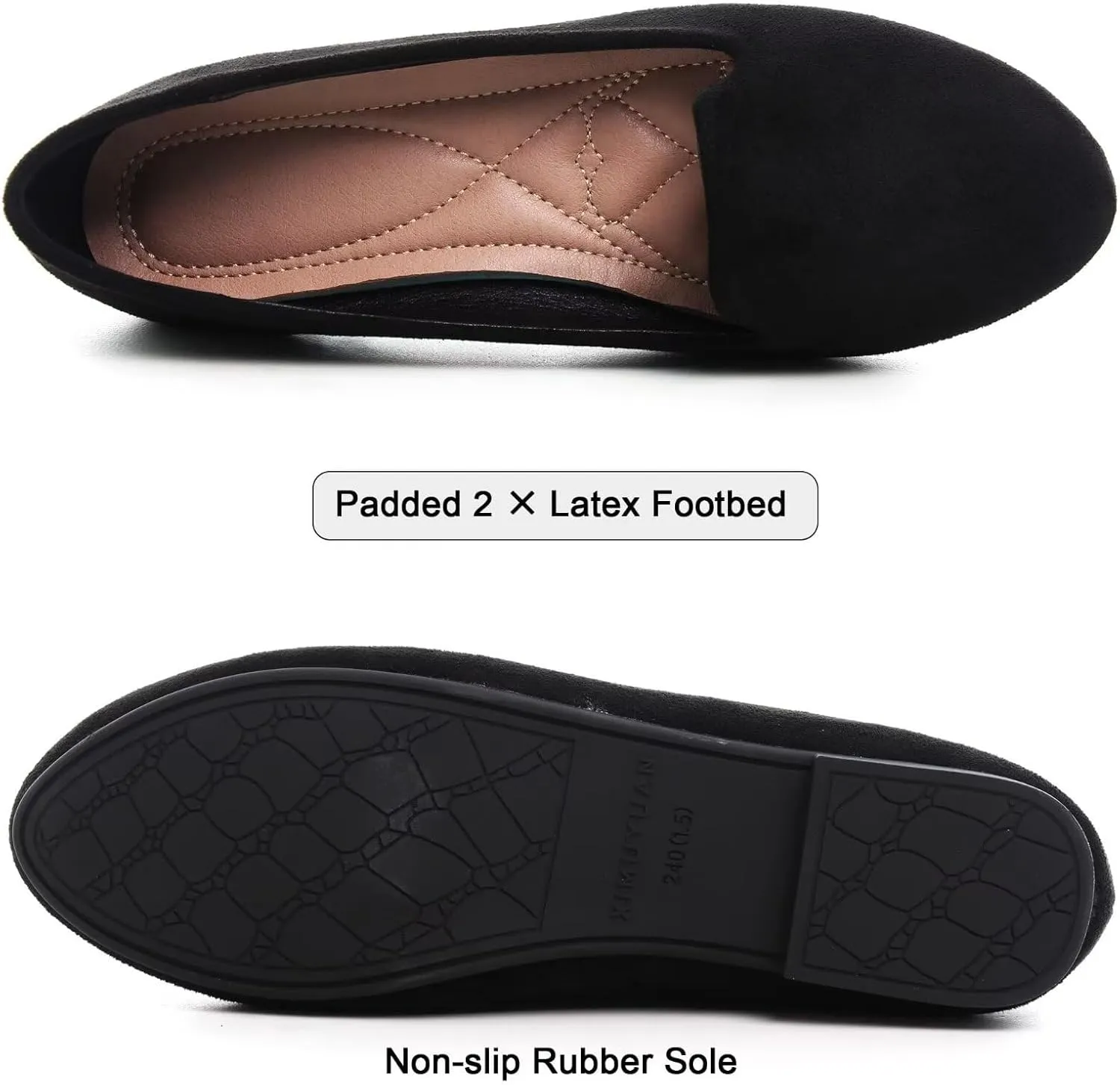 SAILING LU Women Round Toe Flats Comfortable Fashion Ballet Flat Shoes for Women Dressy Slip-ons Loafers