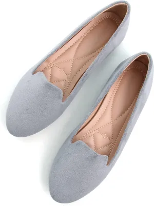 SAILING LU Women Round Toe Flats Comfortable Fashion Ballet Flat Shoes for Women Dressy Slip-ons Loafers