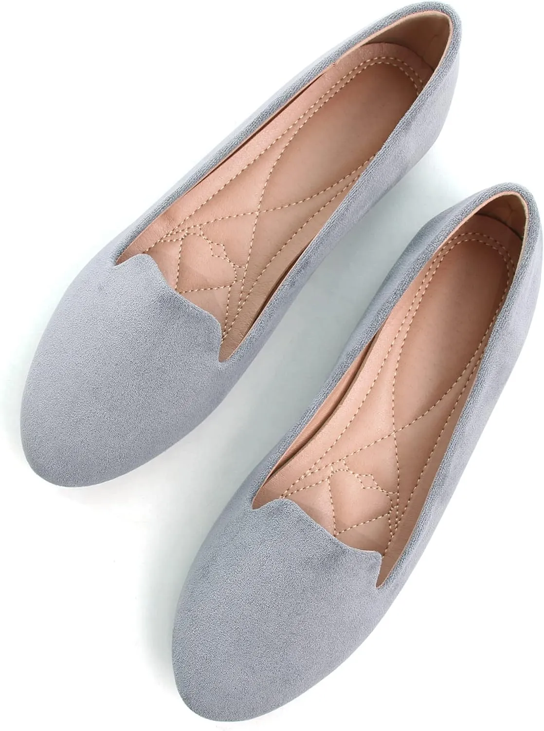 SAILING LU Women Round Toe Flats Comfortable Fashion Ballet Flat Shoes for Women Dressy Slip-ons Loafers