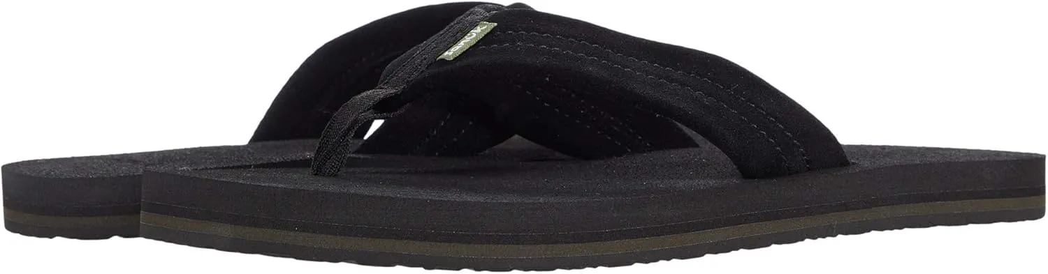 Sanuk Men's Beer Cozy Stacker Suede Flip-Flop