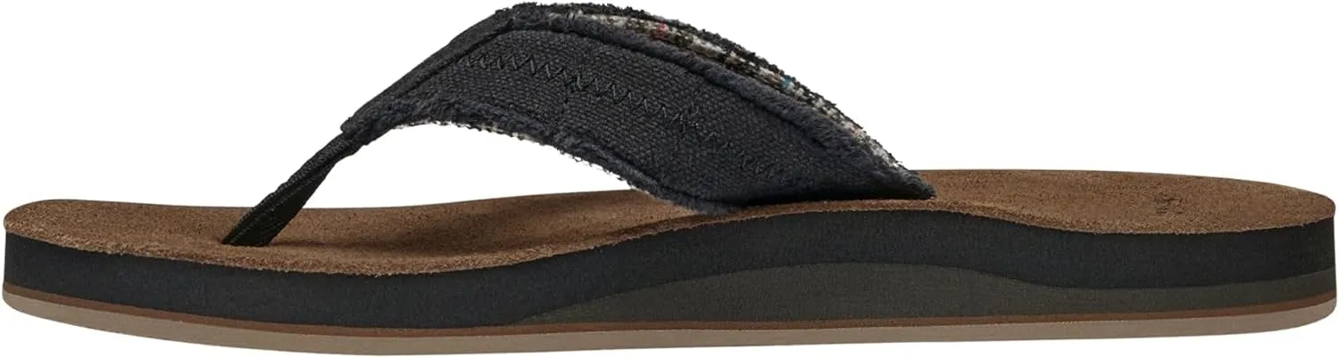 Sanuk Mens Fraid Not Soft Top | Flip Flops for Men | Mens Sandals | Beach Sandals | Supportive & Lightweight | Comfort Footbed