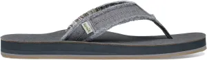 Sanuk Mens Fraid Not Soft Top | Flip Flops for Men | Mens Sandals | Beach Sandals | Supportive & Lightweight | Comfort Footbed