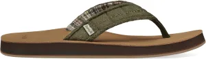 Sanuk Mens Fraid Not Soft Top | Flip Flops for Men | Mens Sandals | Beach Sandals | Supportive & Lightweight | Comfort Footbed