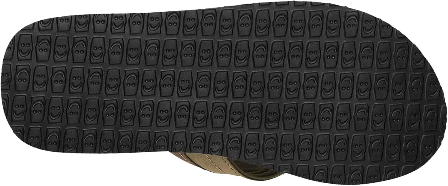 Sanuk Mens Ziggy ST | Flip Flops for Men | Mens Sandals | Beach Sandals | Water Friendly & Lightweight | Comfort Footbed