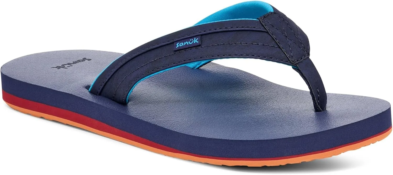 Sanuk Mens Ziggy ST | Flip Flops for Men | Mens Sandals | Beach Sandals | Water Friendly & Lightweight | Comfort Footbed