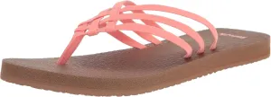 Sanuk Women's Yoga Sandy | Flip Flops for Women | Yoga Sandals For Women | Memory Foam Footbed