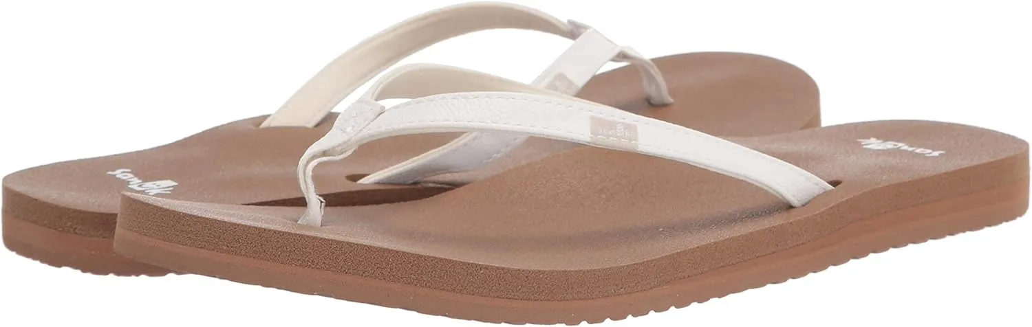 Sanuk Yoga Joy | Flip Flops for Women | Yoga Sandals For Women | Women's Beach Sandals | Memory Foam Footbed