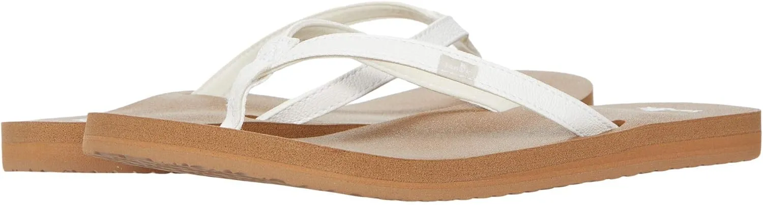 Sanuk Yoga Joy | Flip Flops for Women | Yoga Sandals For Women | Women's Beach Sandals | Memory Foam Footbed